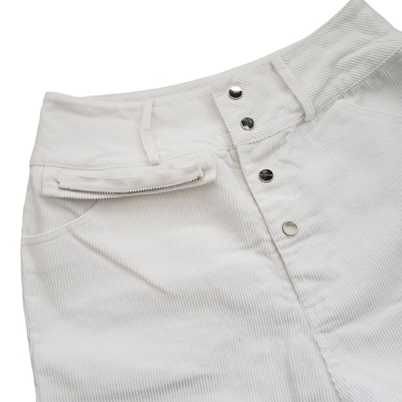 My Mum Made It white corduroy high waisted shorts - Picture 5 of 9